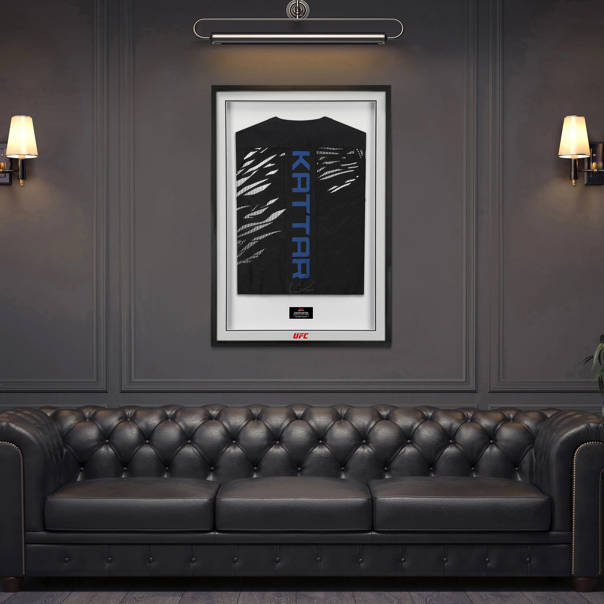 Calvin Kattar Signed 1-of-1 Fight Issued Hoodie UFC Fight Night: Cannonier vs Rodrigues - Image 4