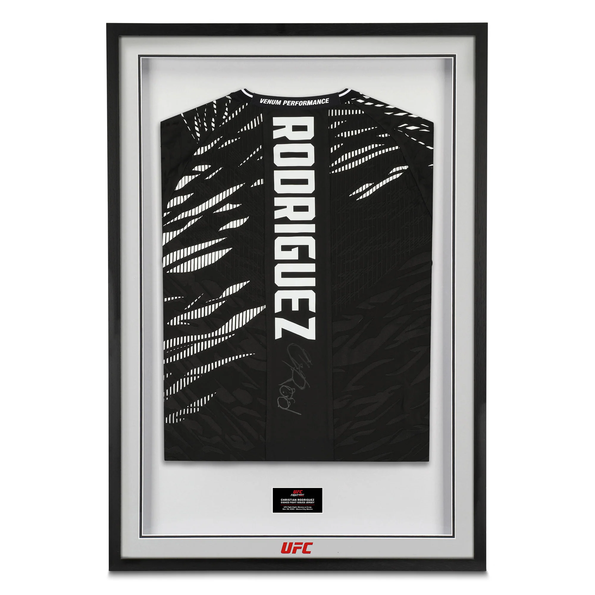 Christian Rodriguez Signed 1-of-1 Fight Issued Jersey UFC Fight Night: Moreno vs Erceg