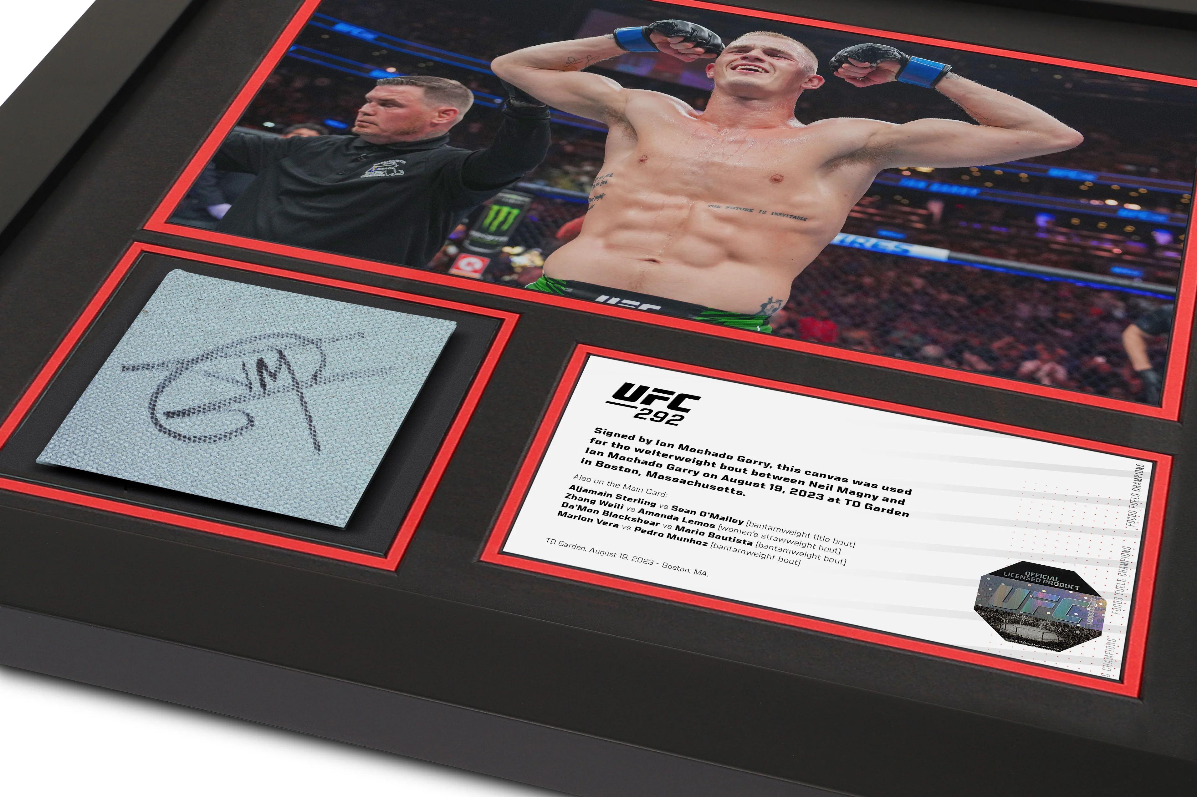 Ian Garry UFC 292 Signed Canvas & Photo - Image 3