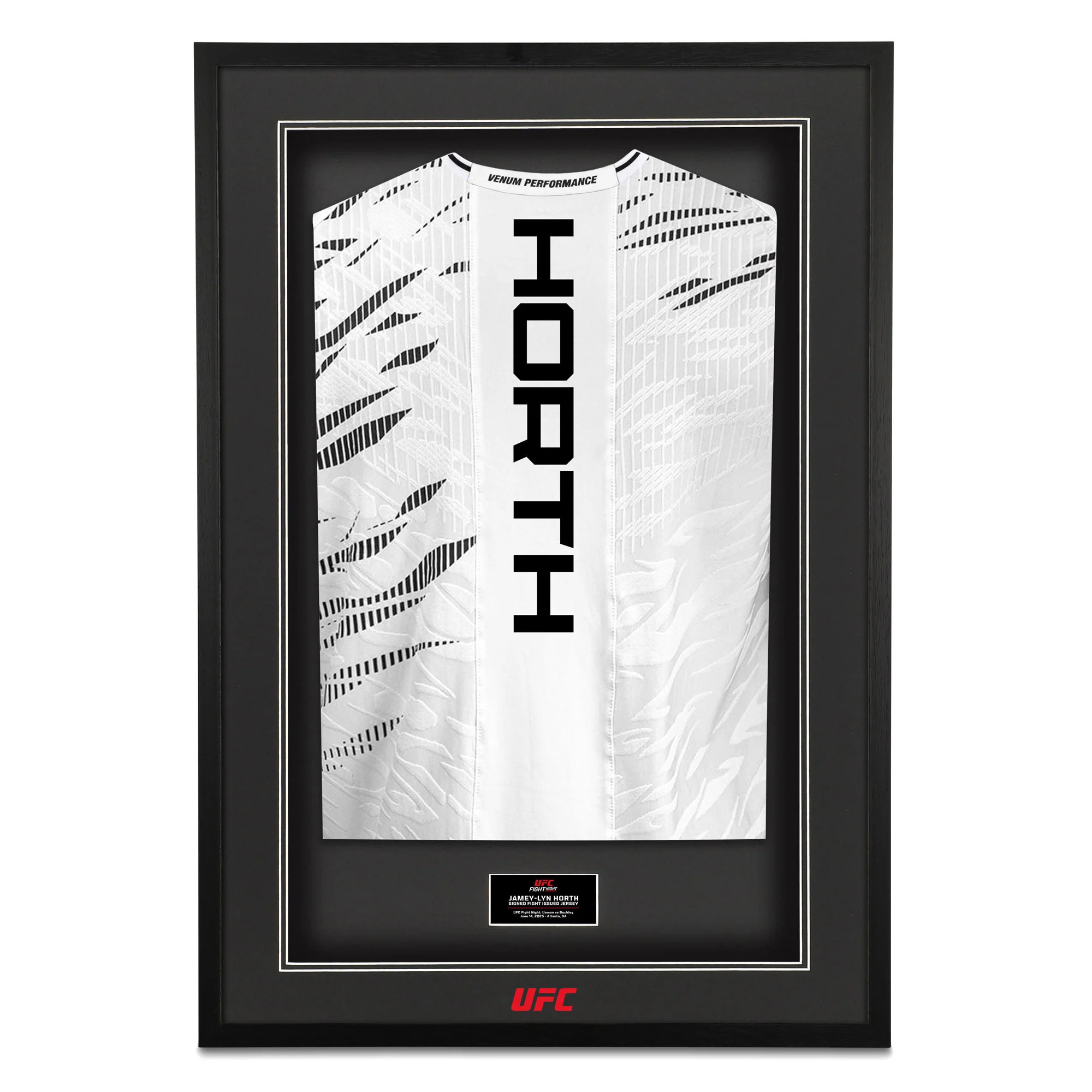 Jamey-Lyn Horth Signed 1-of-1 Fight Issued Jersey UFC Fight Night: Usman vs Buckley