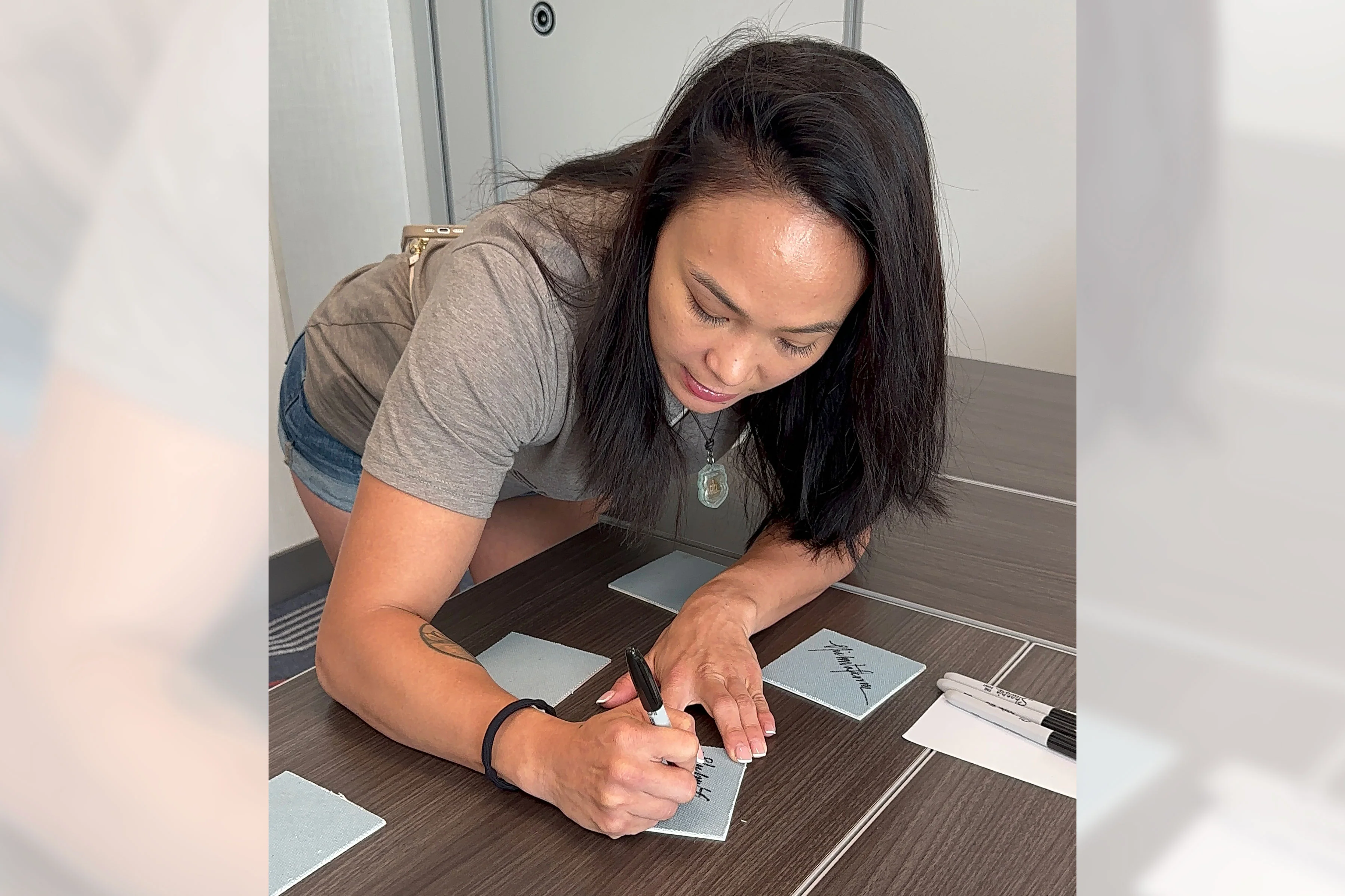 Michelle Waterson UFC 303 Signed Canvas & Photo - Image 2
