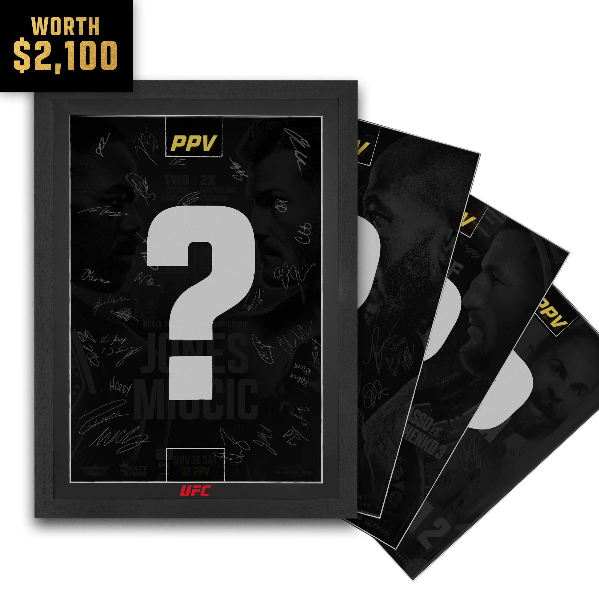 Mystery Autographed Event Posters – 4 PPVs