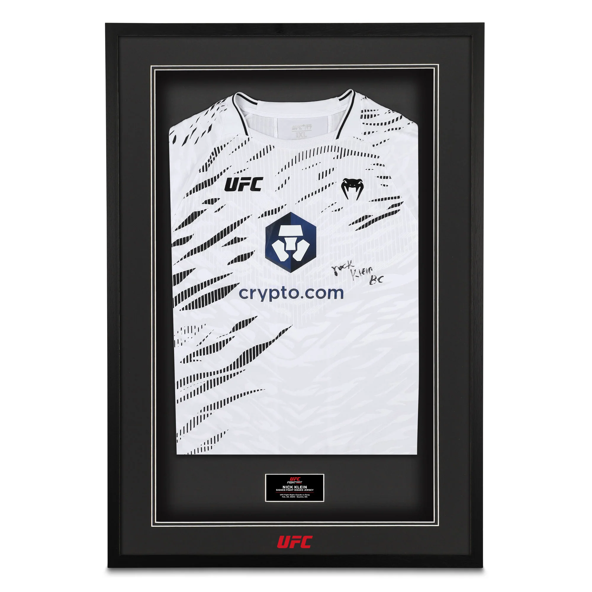 Nick Klein Signed 1-of-1 Fight Issued Jersey UFC Fight Night: Cejudo vs Song