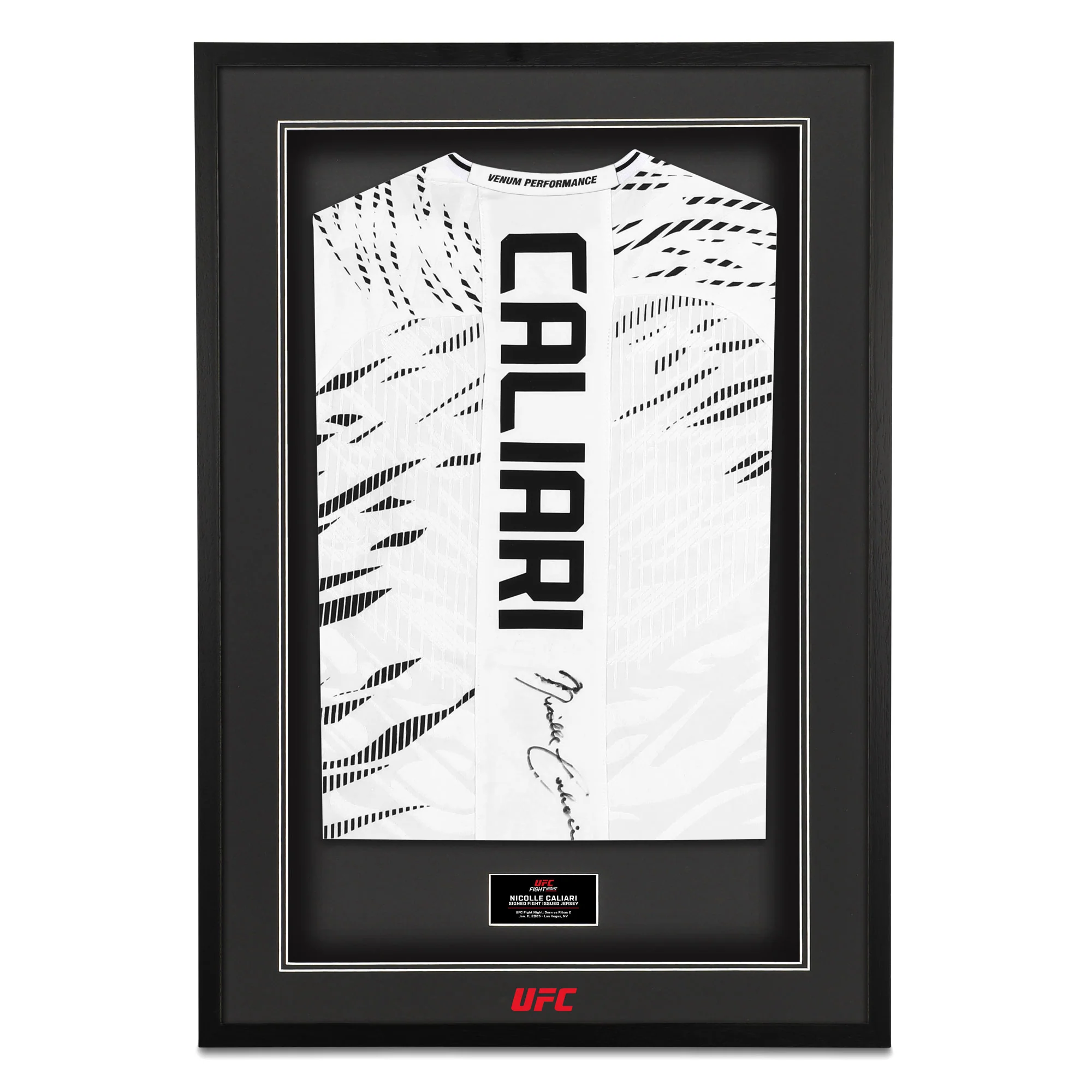 Nicolle Caliari Signed 1-of-1 Fight Issued Jersey UFC Fight Night: Dern vs Ribas