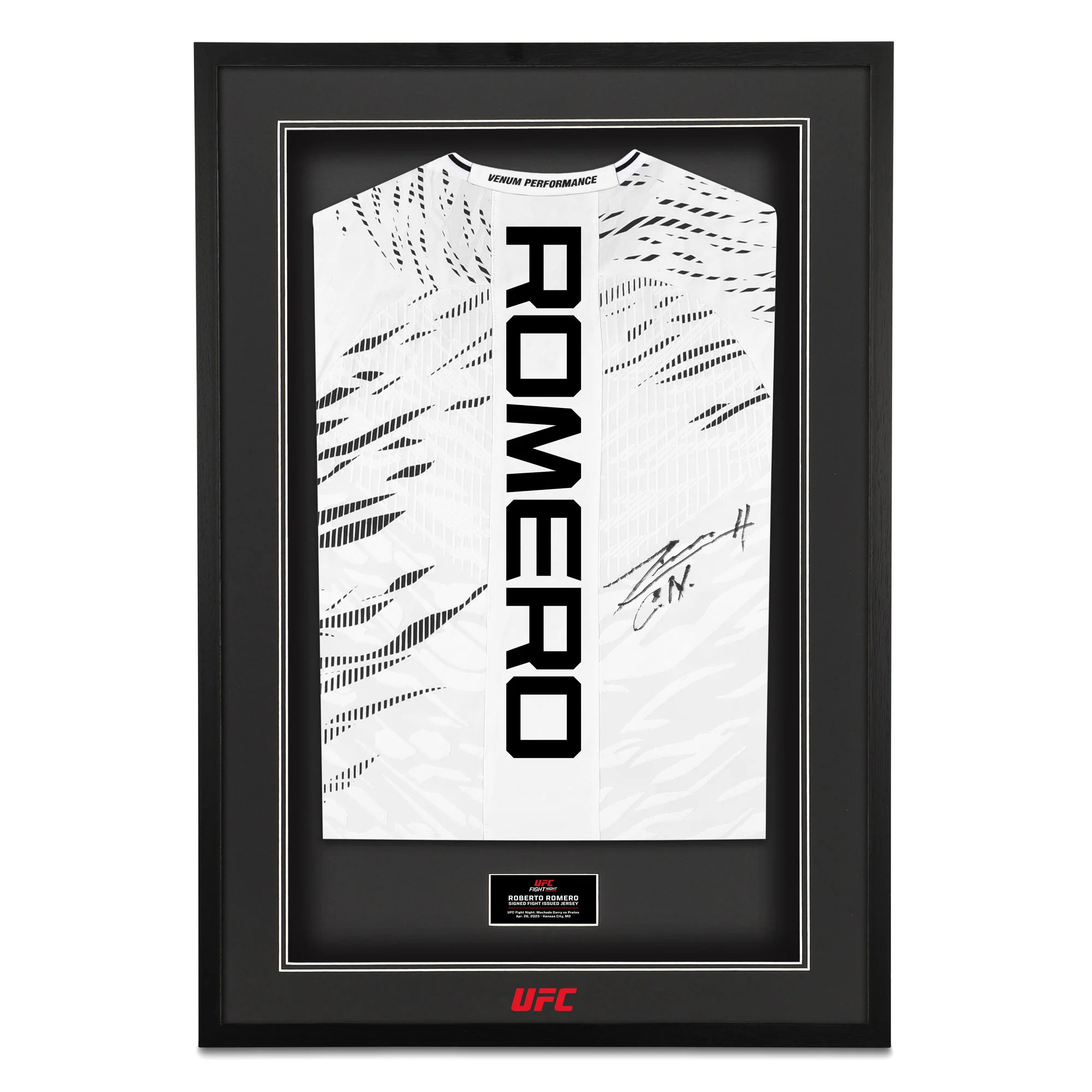 Roberto Romero Signed 1-of-1 Fight Issued Jersey UFC Fight Night: Machado Garry vs Prates