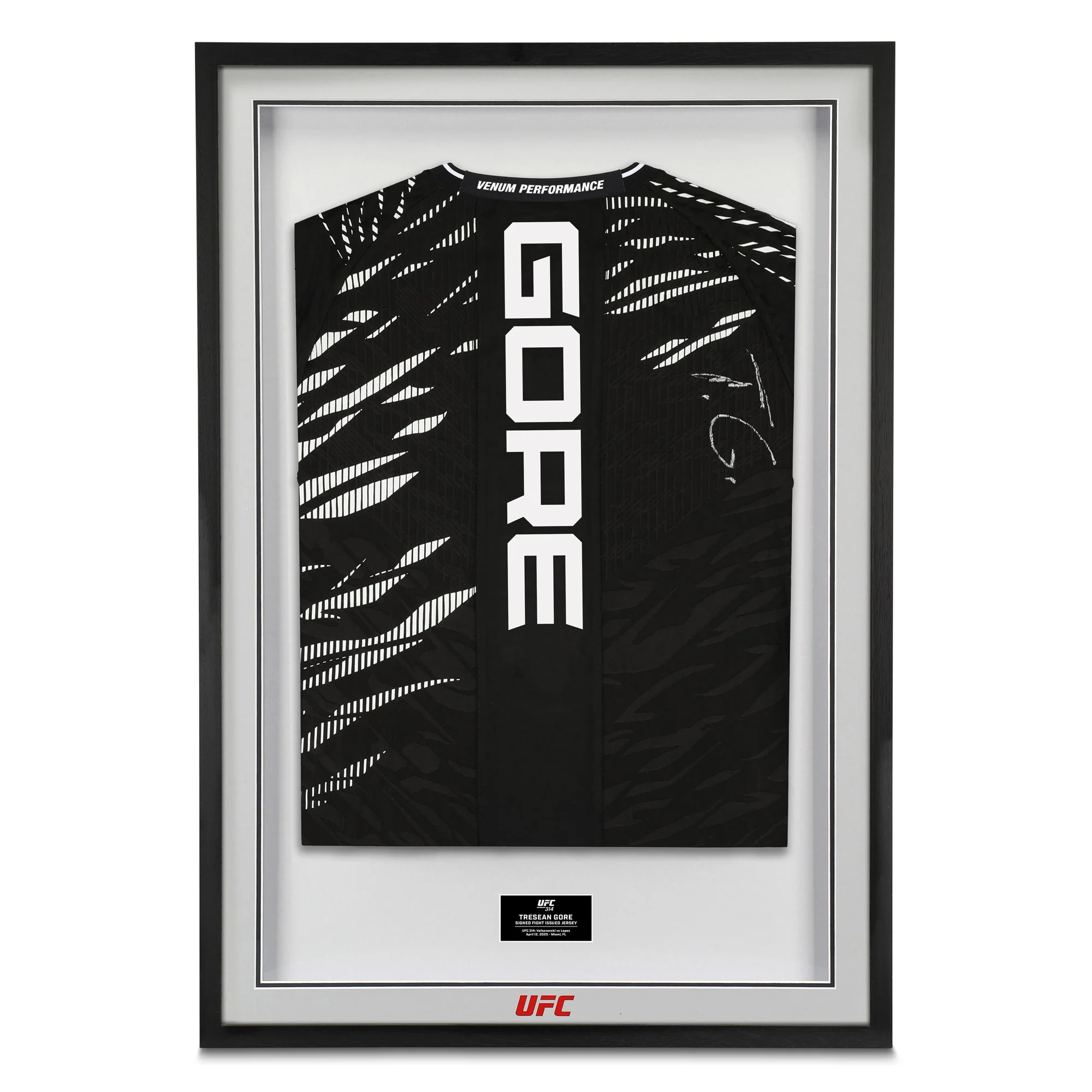 Tresean Gore Signed 1-of-1 Fight Issued Jersey UFC 314: Volkanovski vs Lopes
