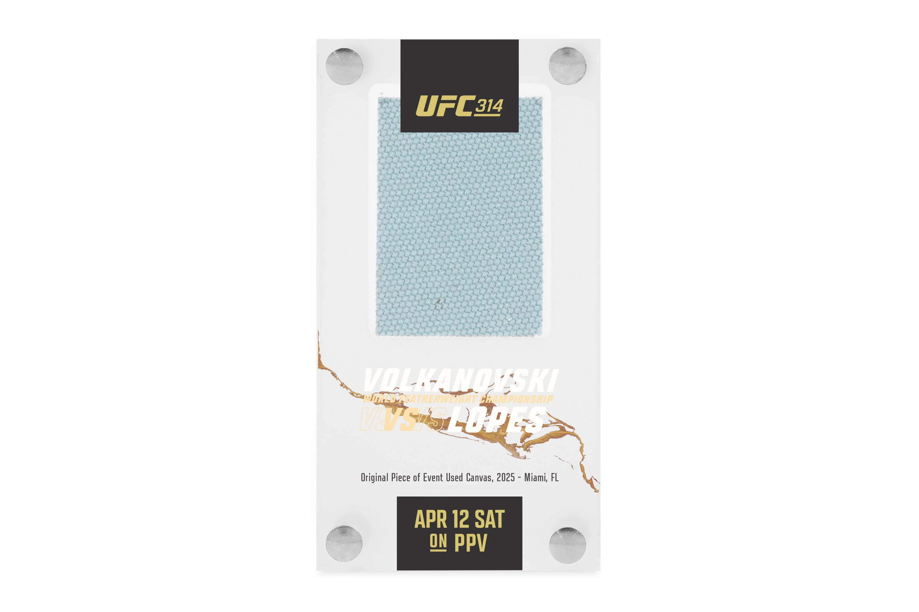 UFC 314: Volkanovski vs Lopes Canvas in Acrylic - Image 3
