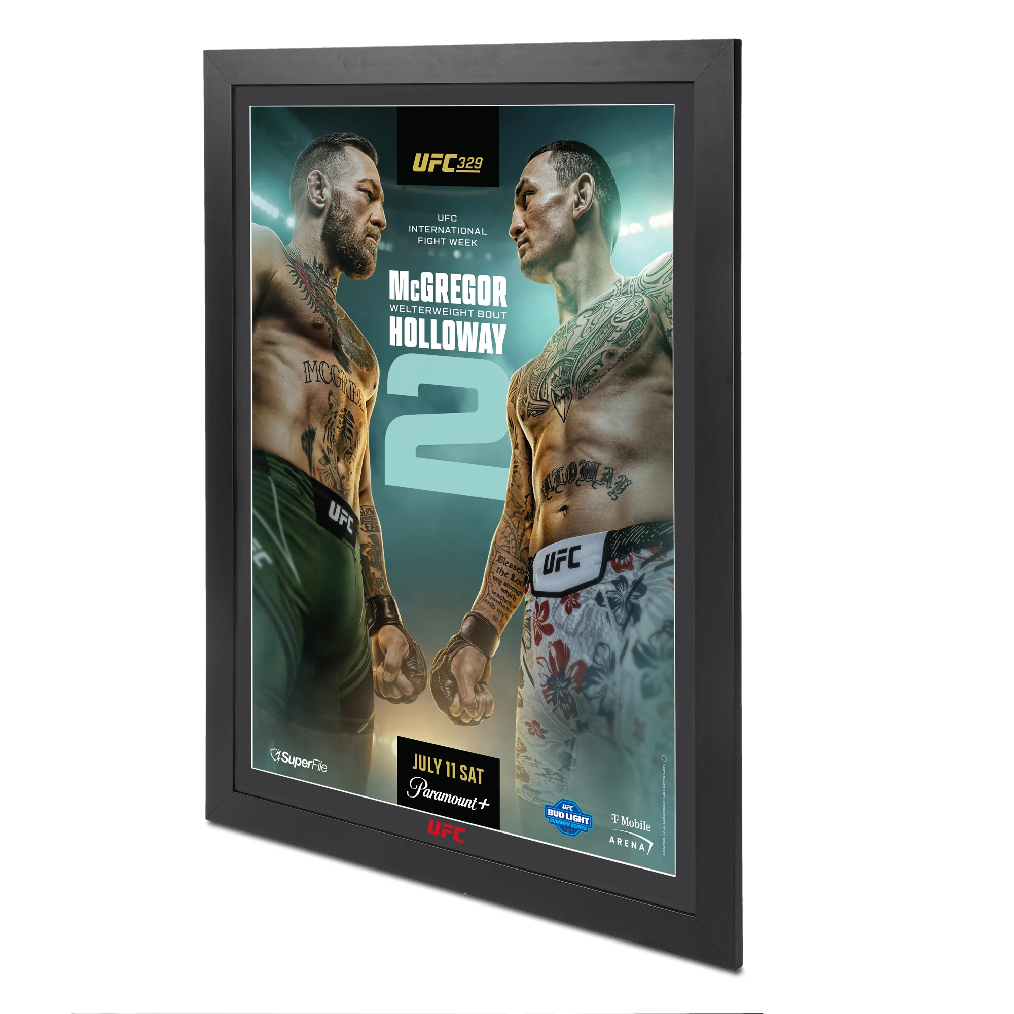 UFC 329: McGregor vs Holloway 2 First Edition Autographed Event Poster - Image 2