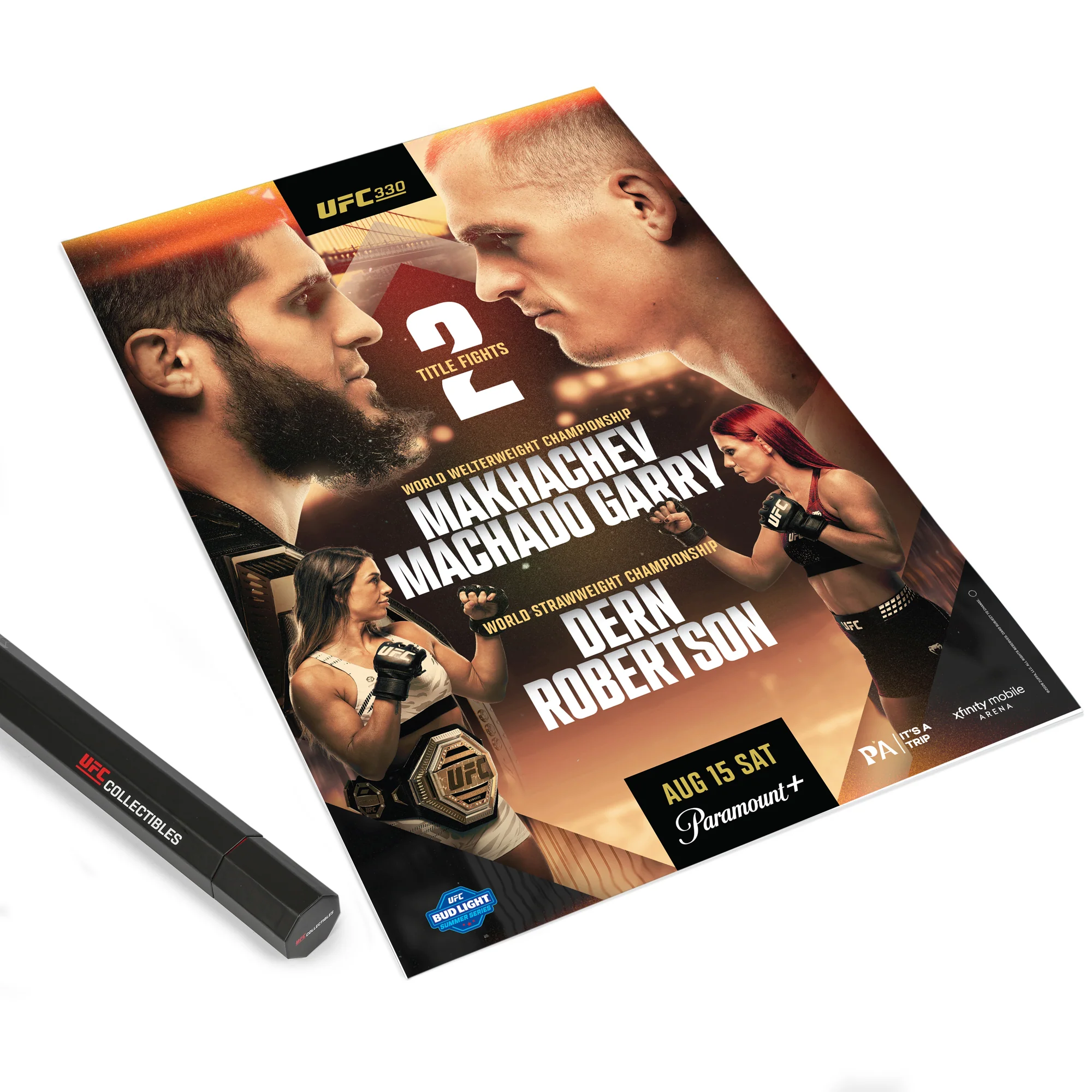 UFC 330: Makhachev vs Machado Garry Autographed Event Poster - Image 4