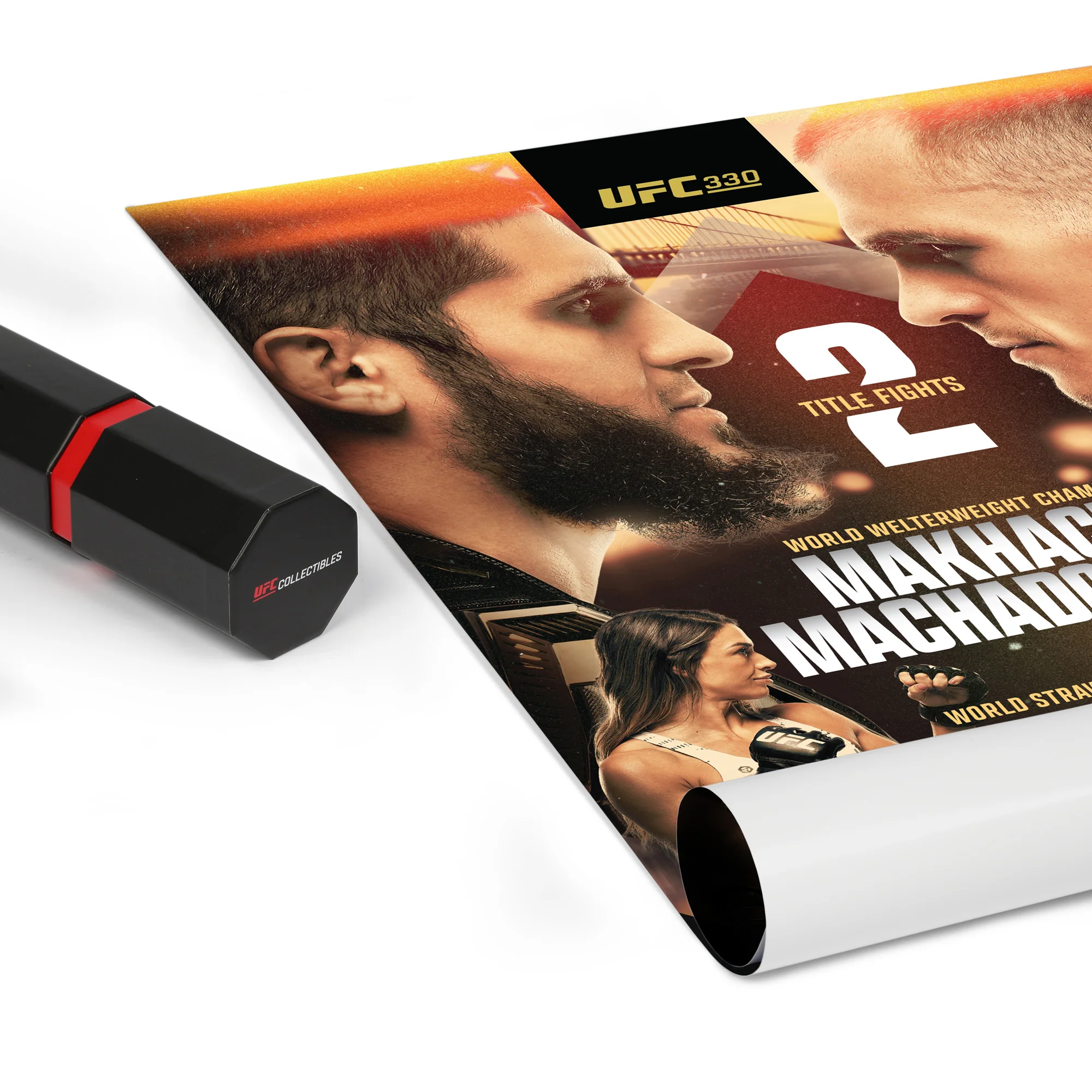UFC 330: Makhachev vs Machado Garry Autographed Event Poster - Image 5