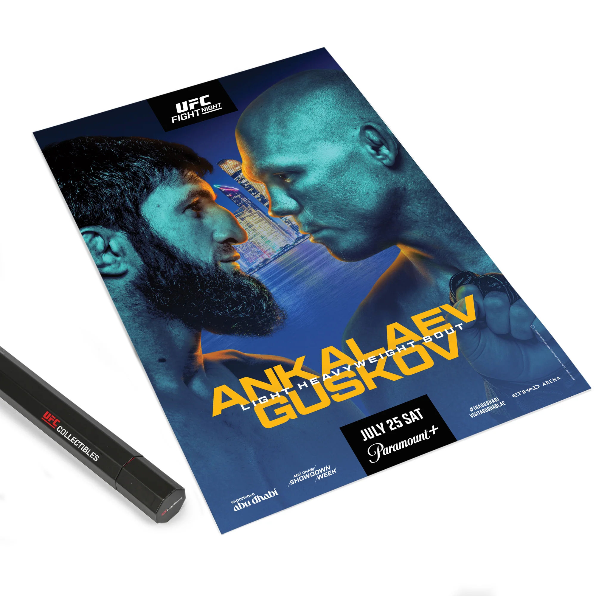 UFC Fight Night: Ankalaev vs Guskov Autographed Event Poster - Image 3