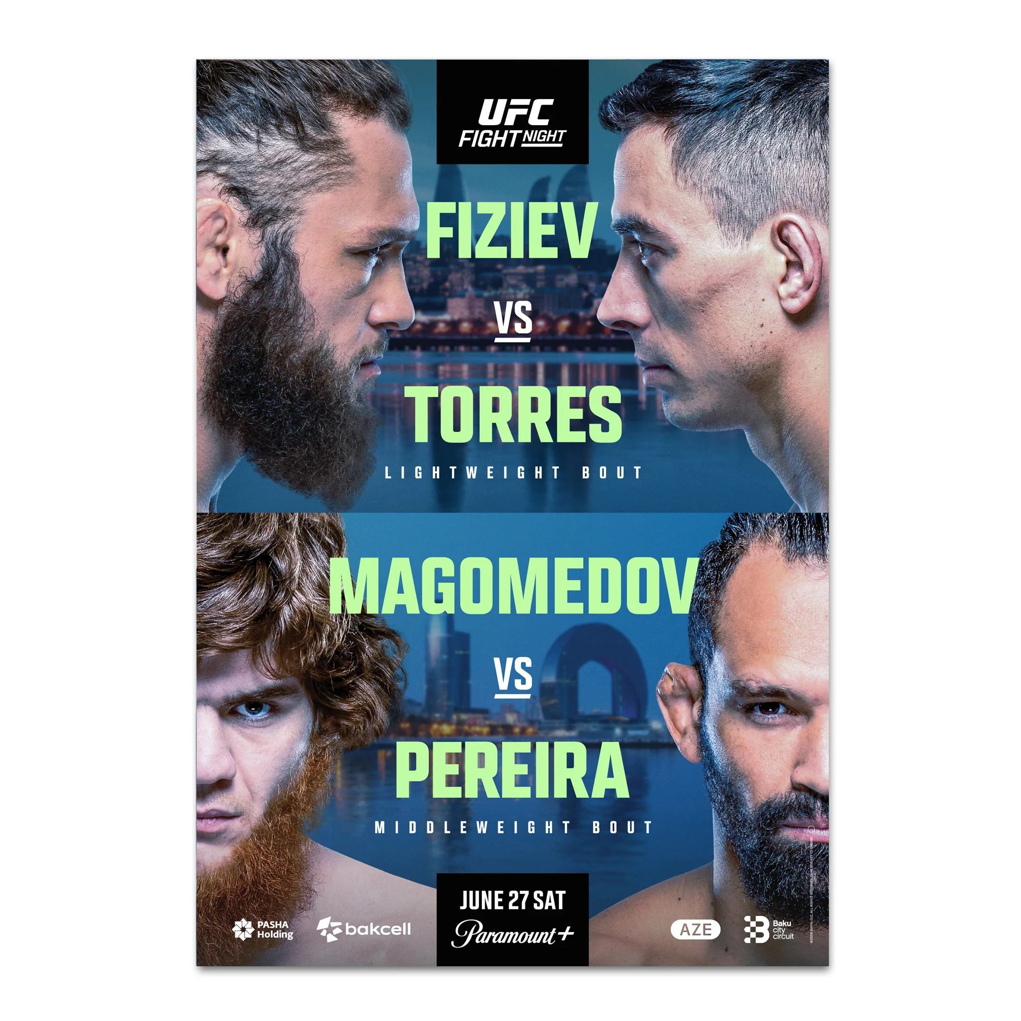 UFC Fight Night: Fiziev vs Torres Autographed Event Poster - Image 3