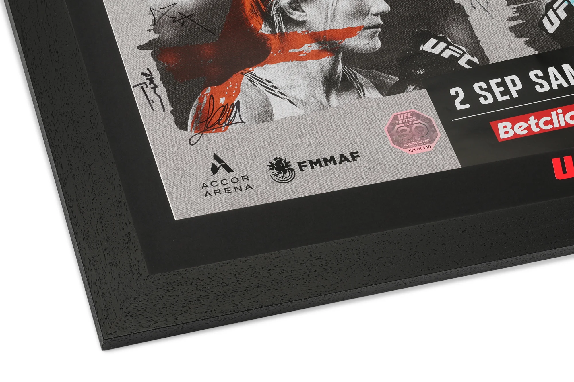 UFC Fight Night: Gane vs Spivac Autographed Event Poster - Image 5