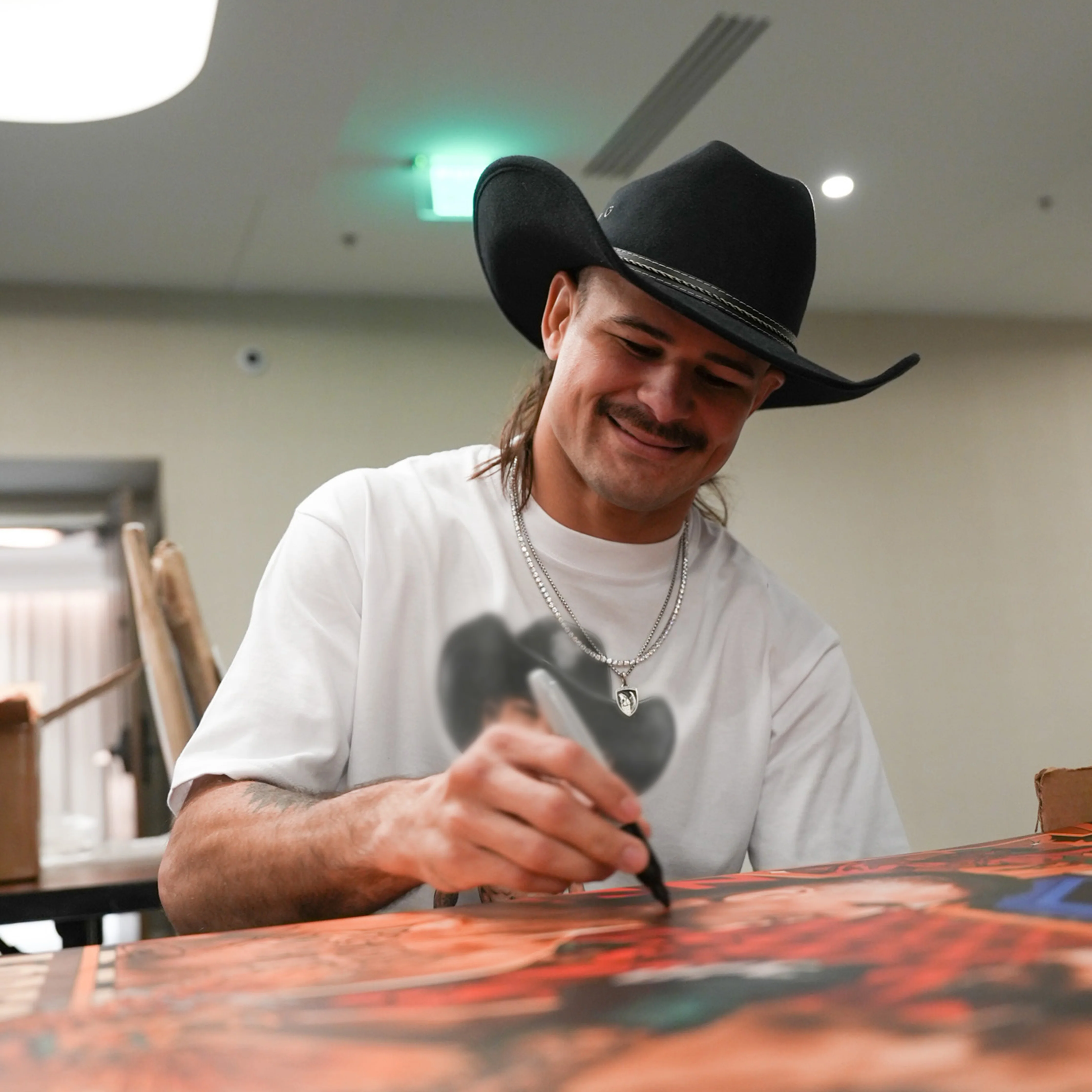 UFC Fight Night: Lopes vs Silva Autographed Event Poster - Image 2