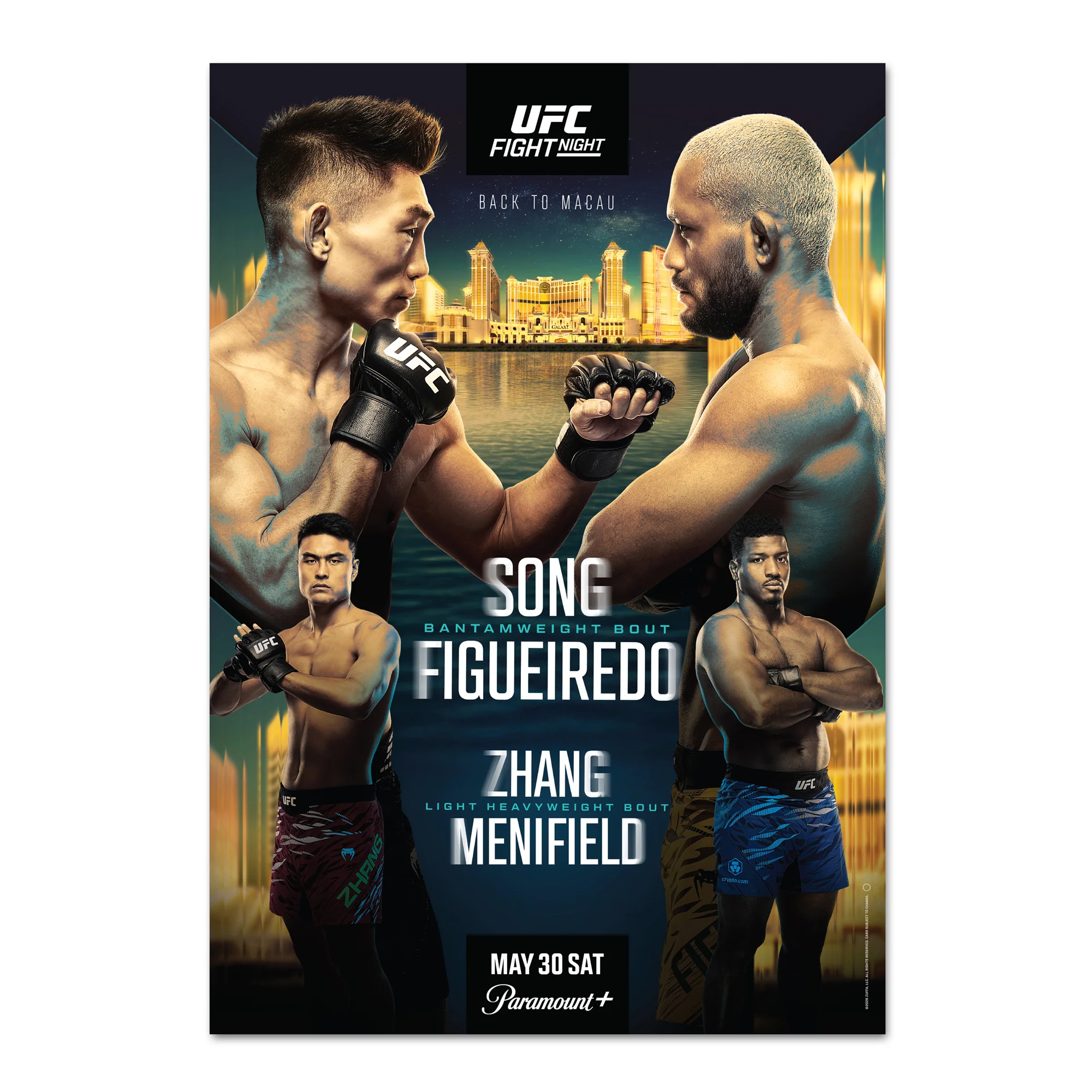 UFC Fight Night: Song vs Figueiredo Autographed Event Poster - Image 7