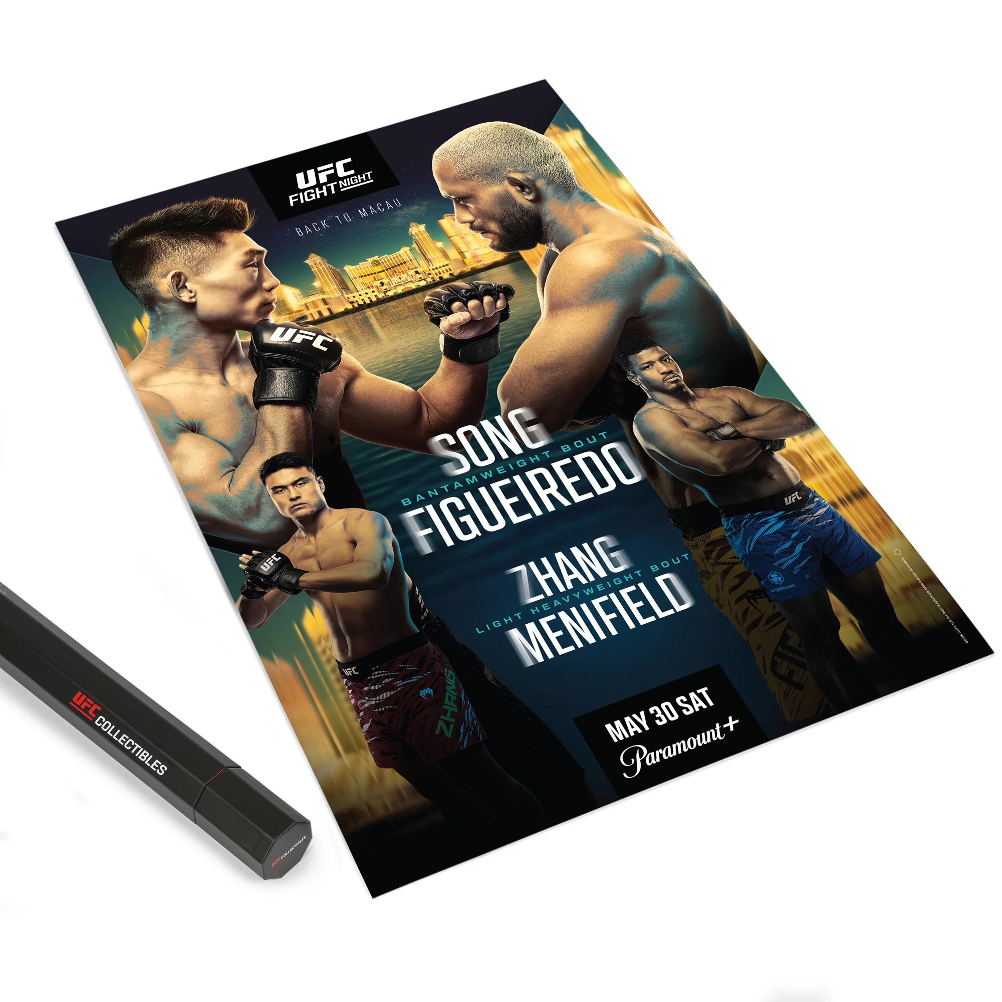 UFC Fight Night: Song vs Figueiredo Autographed Event Poster - Image 8