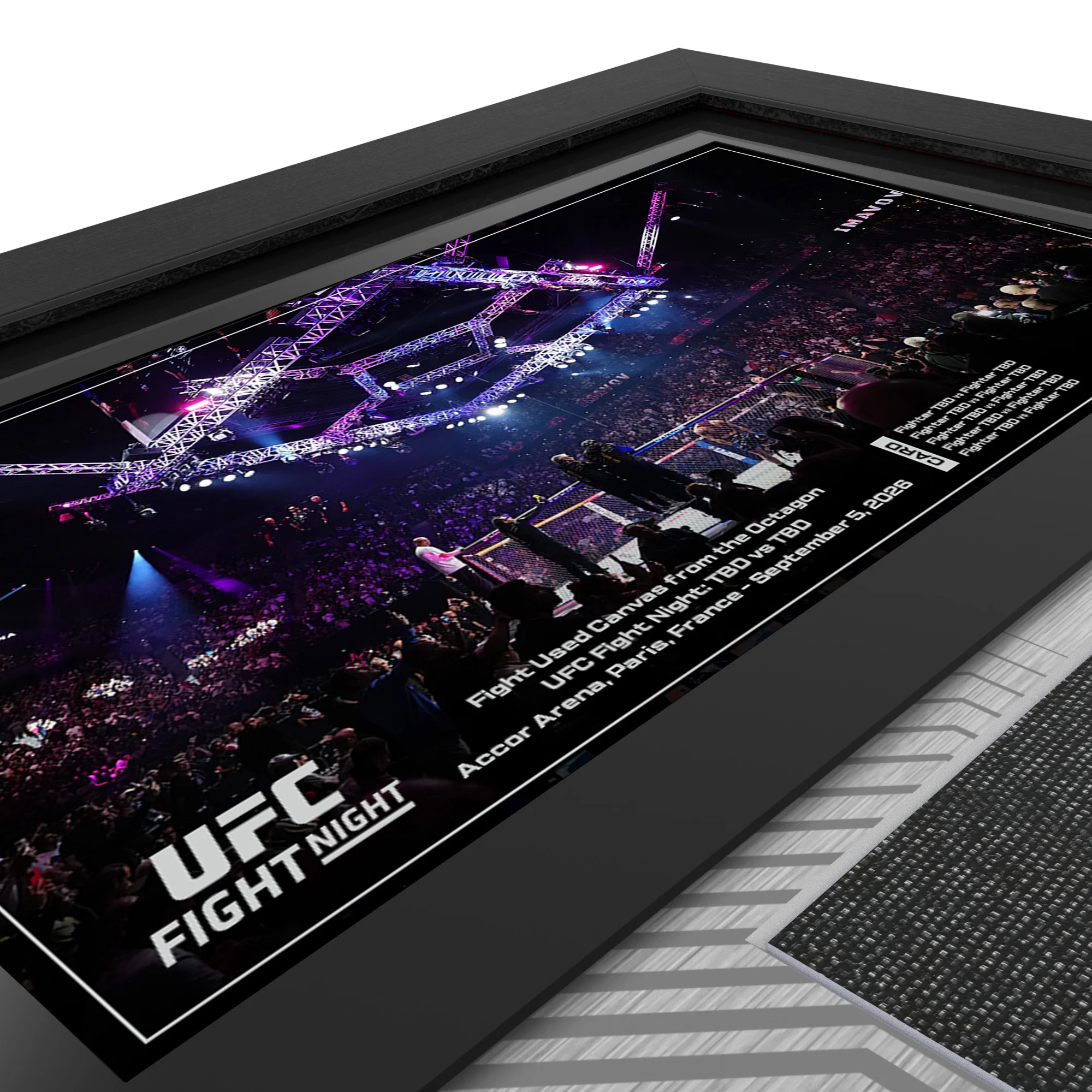 UFC Paris Fight Night Name on Canvas - Image 3