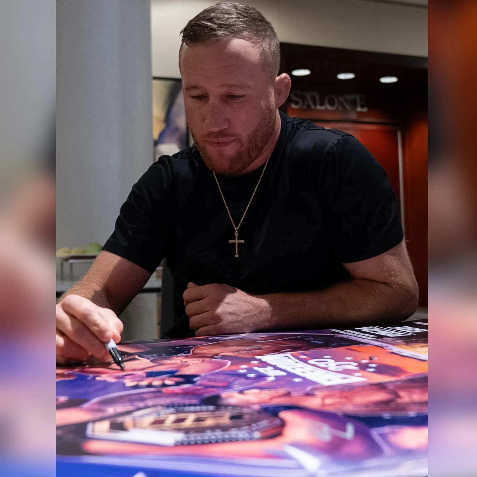 UFC Freedom 250: Topuria vs Gaethje Autographed Event Poster - Image 4