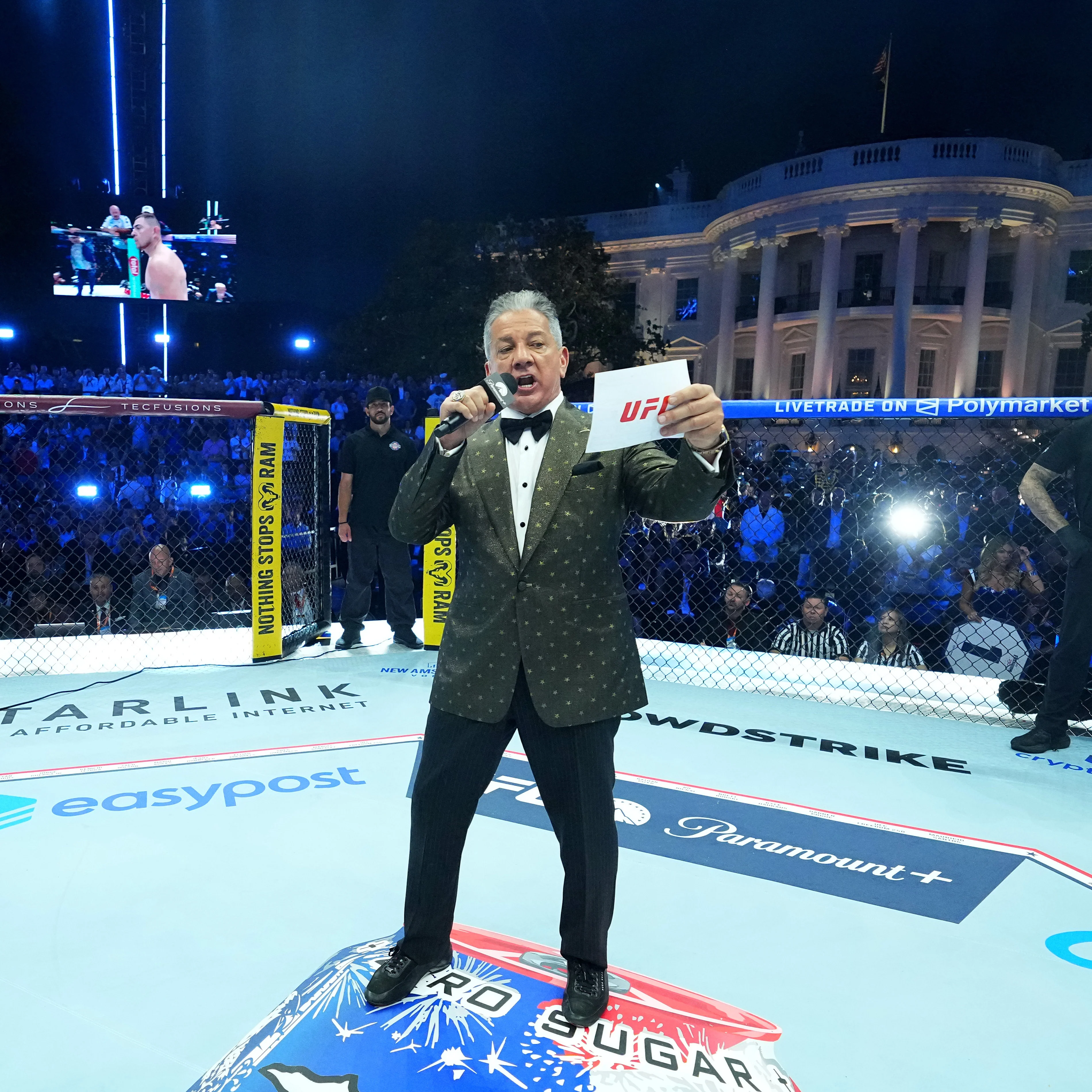 UFC Freedom 250: Topuria vs Gaethje Event Used Bruce Buffer Microphone - Image 7