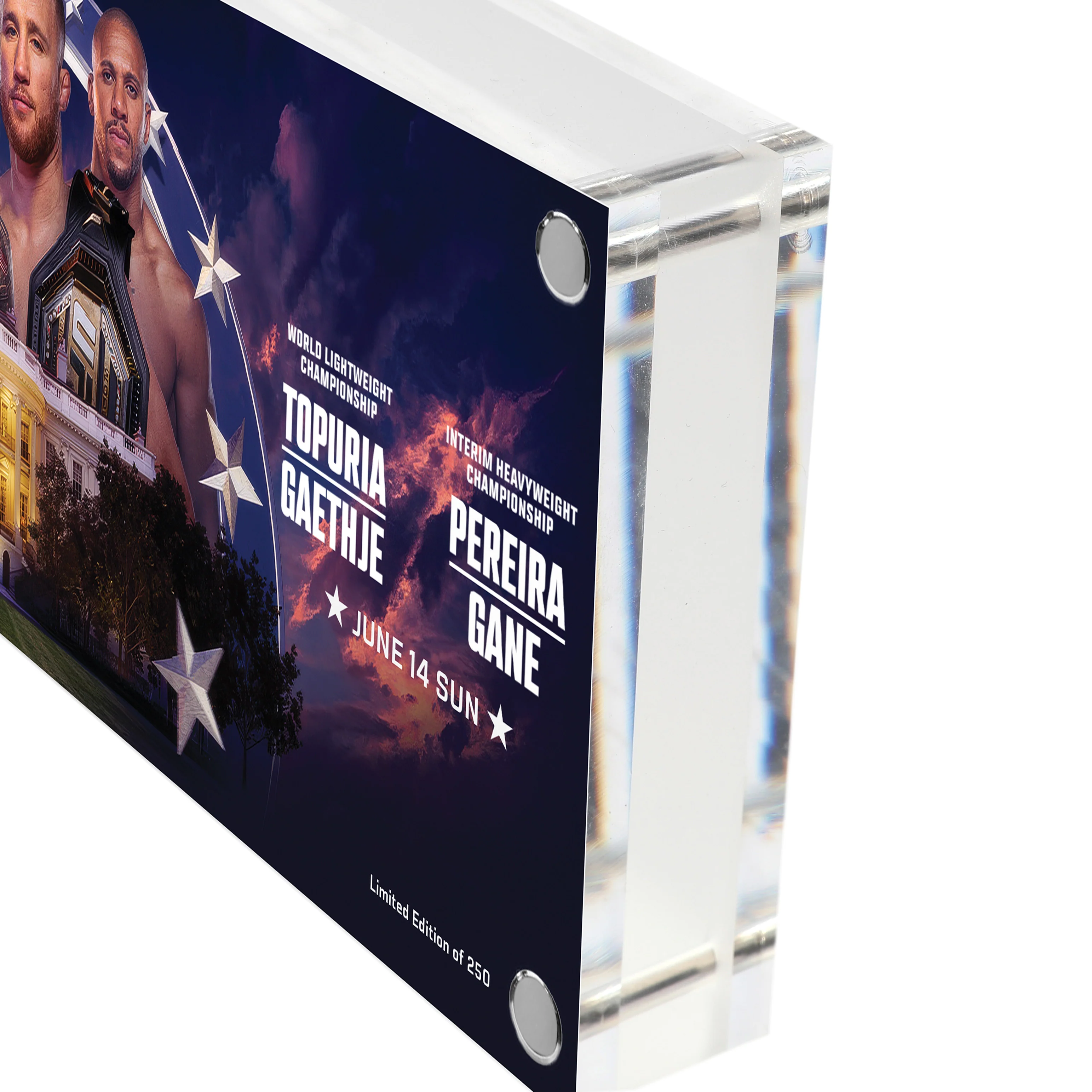 UFC Freedom 250: Topuria vs Gaethje Limited Edition Canvas in Acrylic - Image 4