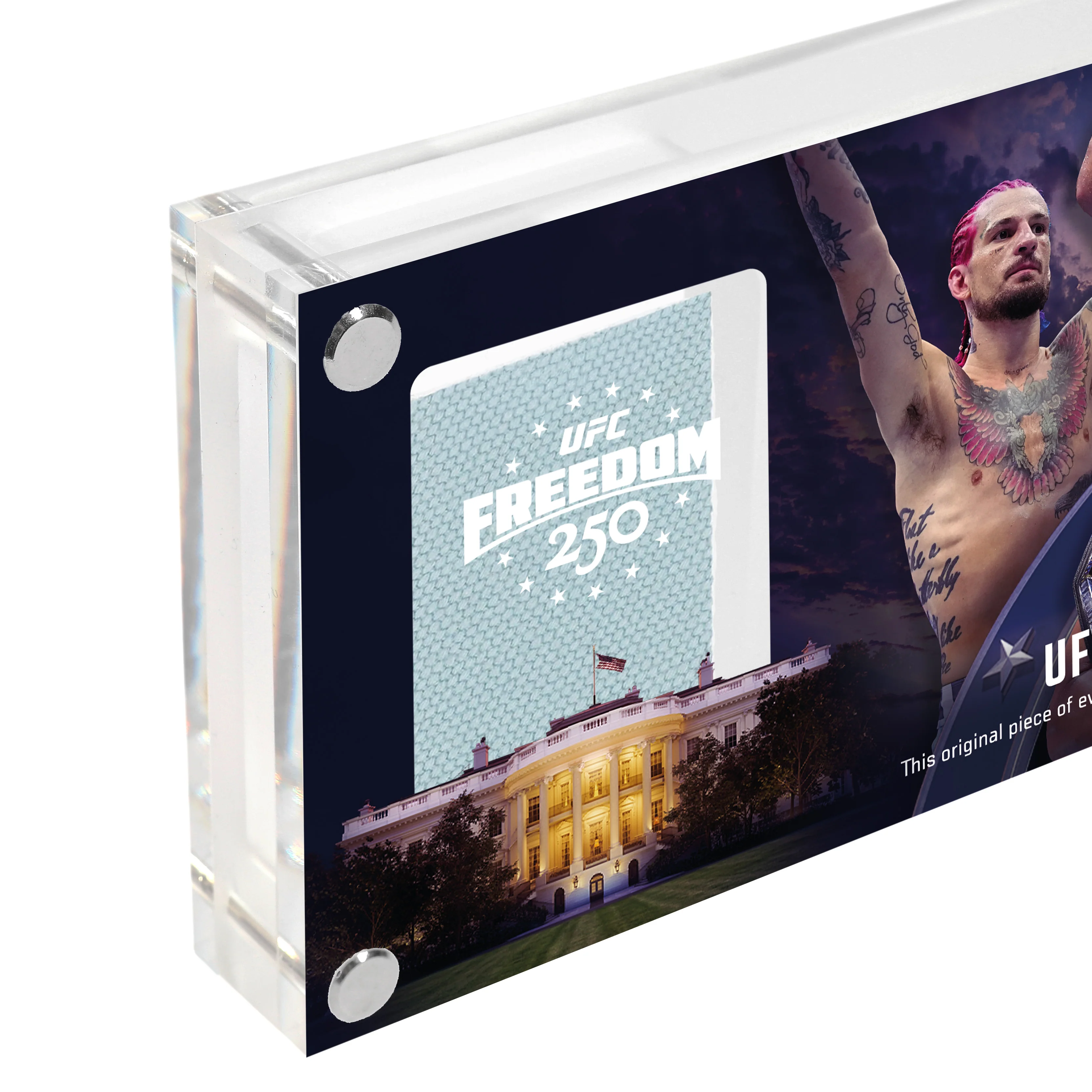 UFC Freedom 250: Topuria vs Gaethje Limited Edition Canvas in Acrylic - Image 4